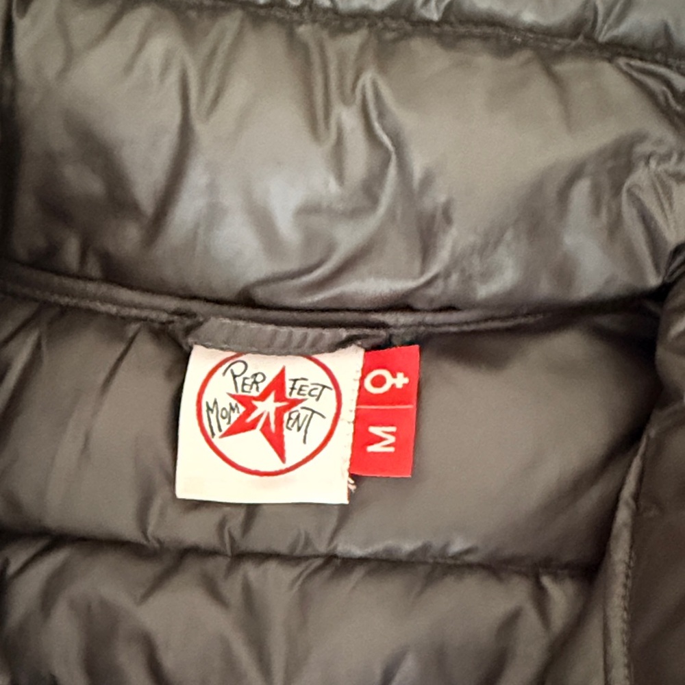 PERFECT MOMENT Gray Quilted women’s merino wool goose down Sweater - Picture 4 of 7